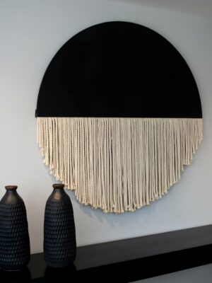Noir en macramé