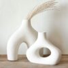 Série de deux vases en Céramique décoratifs en blanc
