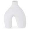 Série de deux vases en Céramique décoratifs en blanc