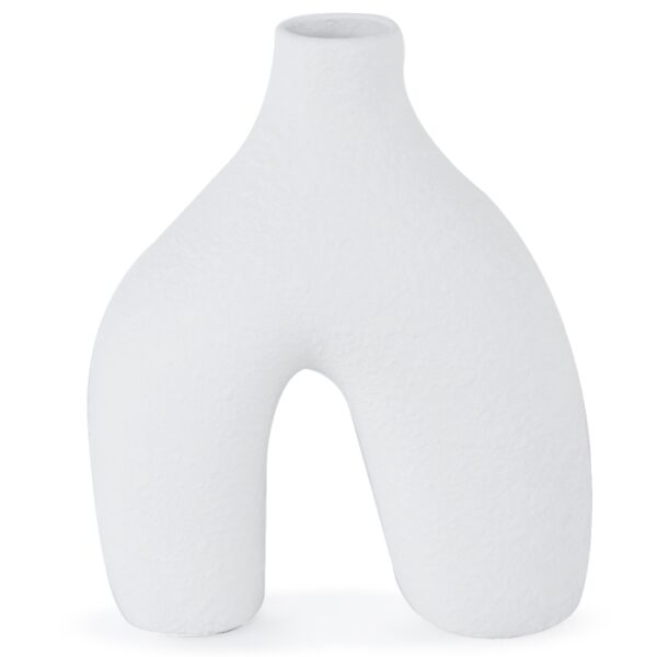 Série de deux vases en Céramique décoratifs en blanc