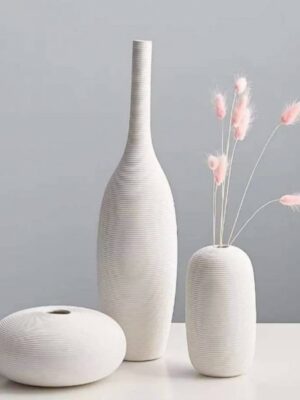 SET DE 3 VASES EN CÉRAMIQUE