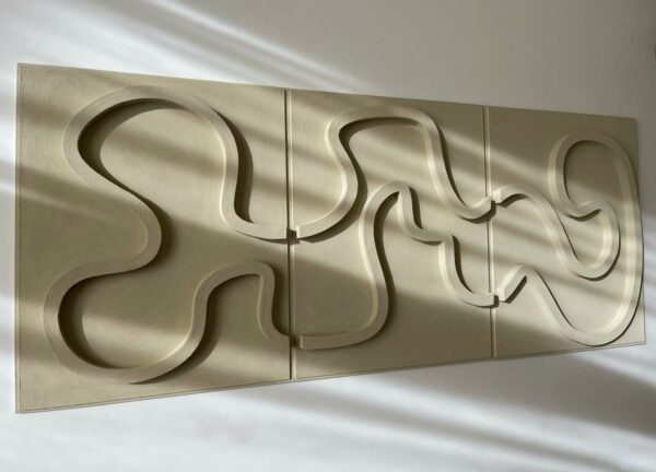 Triptyque mural design "Trilogy Flow"